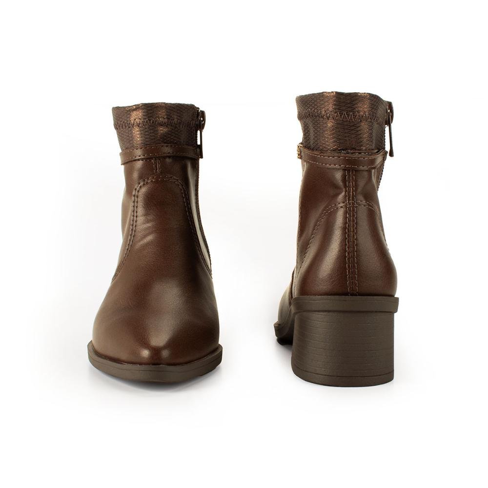 Bota Pink Cats Infantil de Cano Curto V5342 Café 4