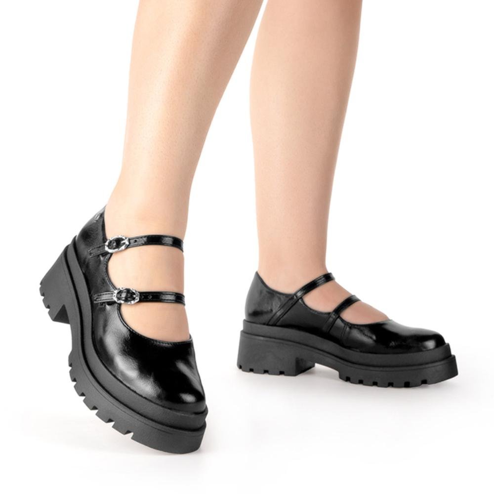 Sapato Tanara Tratorado Feminino T8872 Preto 2