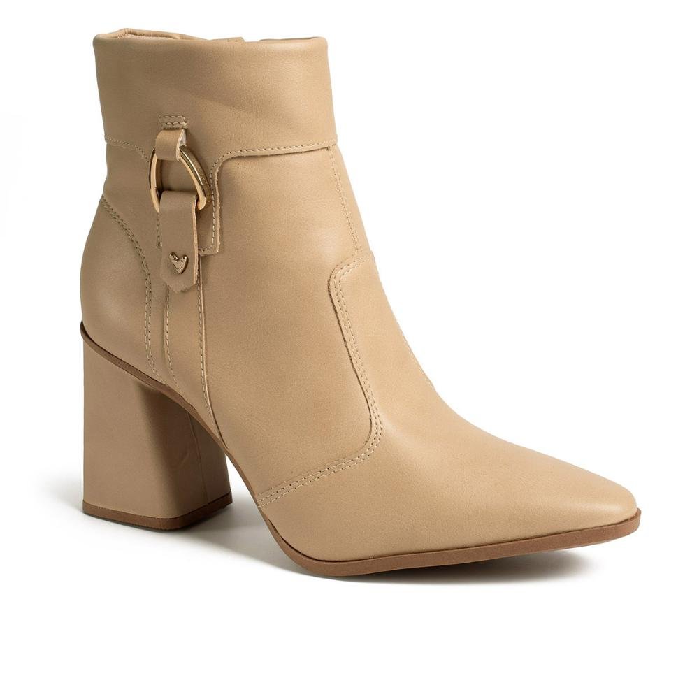 Bota Mississipi de Cano Curto Feminina ME571 Bege