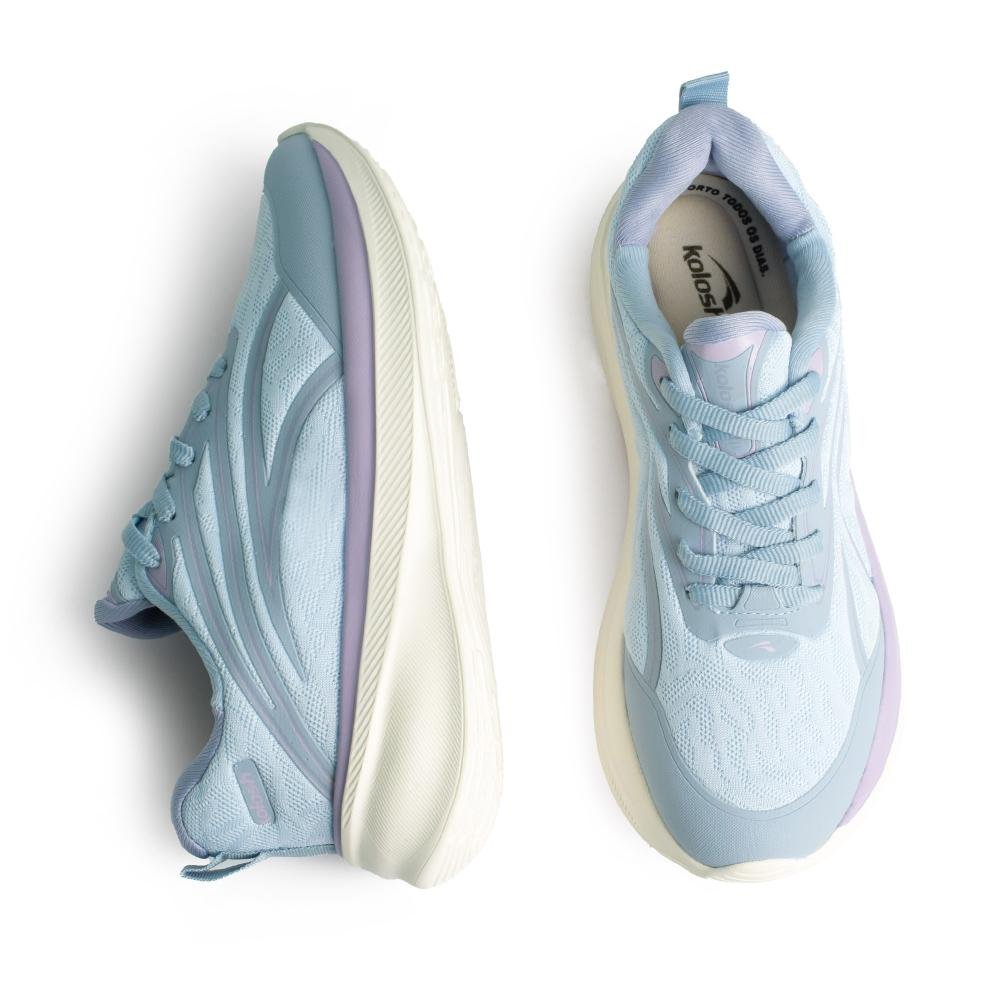 Tênis Kolosh Esportivo Feminino E0446 Azul Claro 5