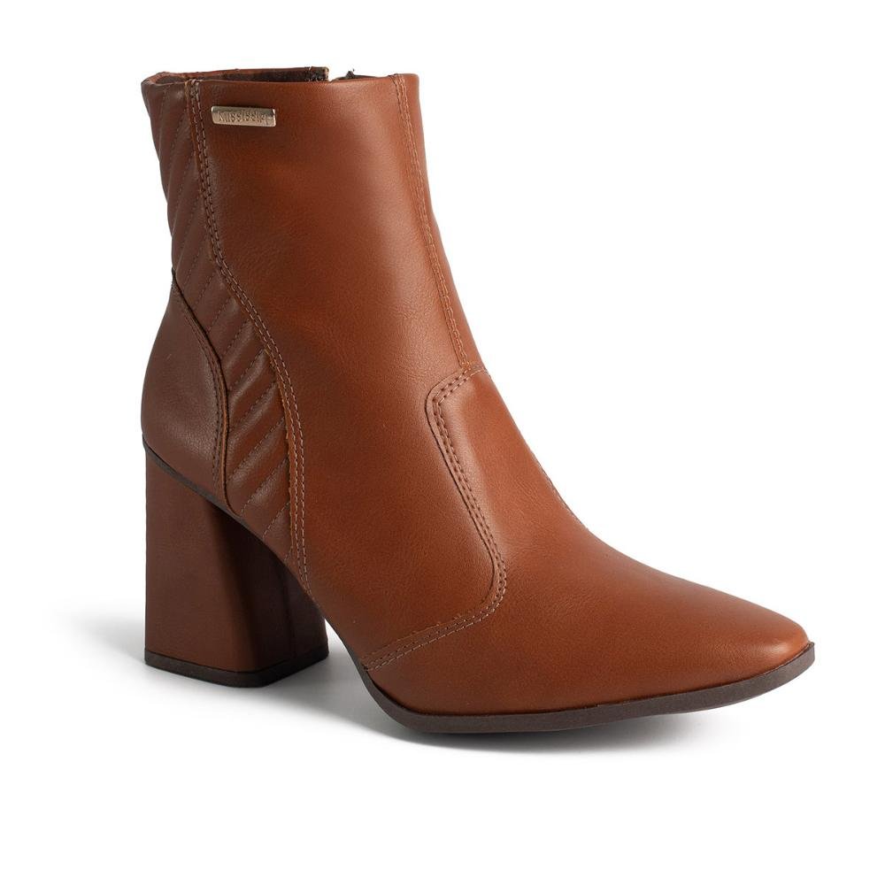 Bota Mississipi de Cano Curto Feminina ME572 Caramelo 1