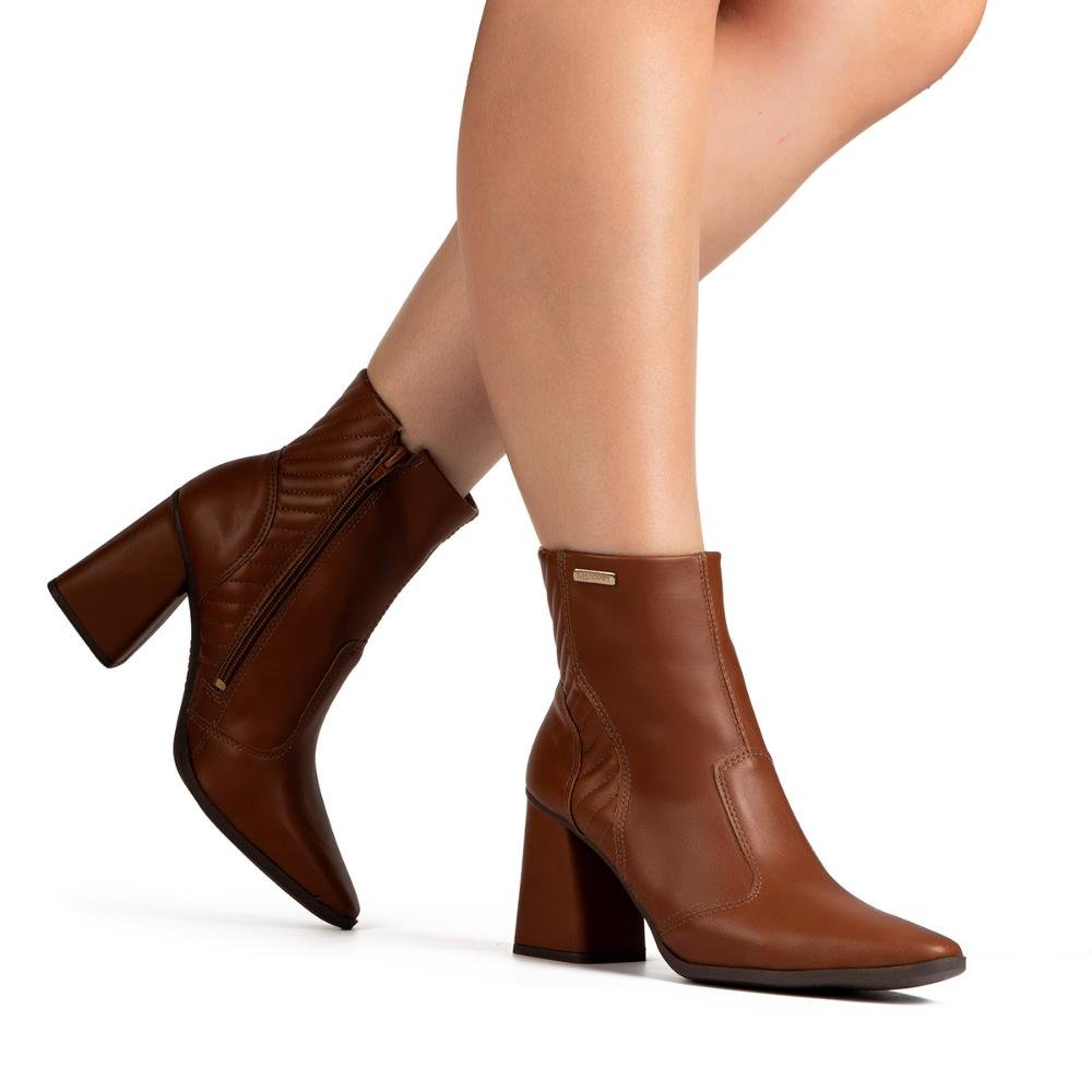 Bota Mississipi de Cano Curto Feminina ME572 Caramelo 2