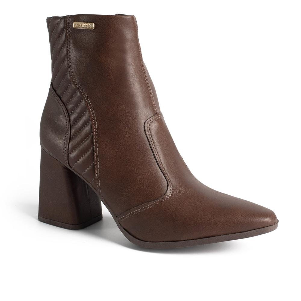 Bota Mississipi de Cano Curto Feminina ME572 Café 1