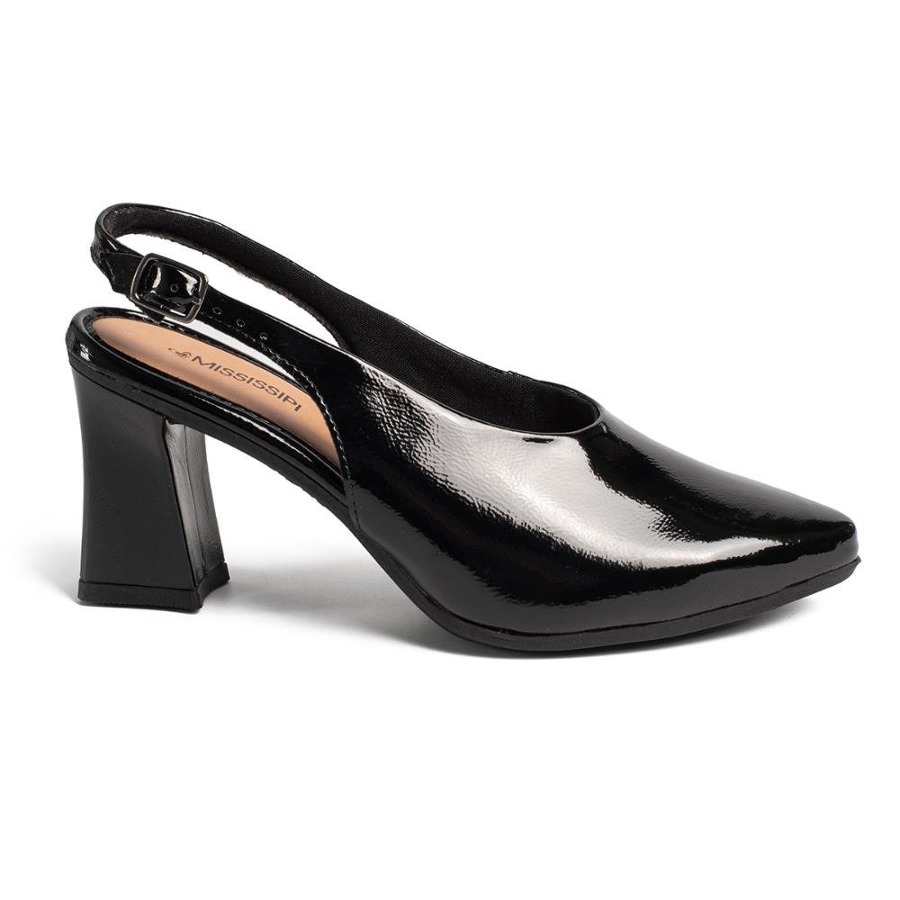 Scarpin Mississipi de Salto Alto Feminino ME603 Preto 3
