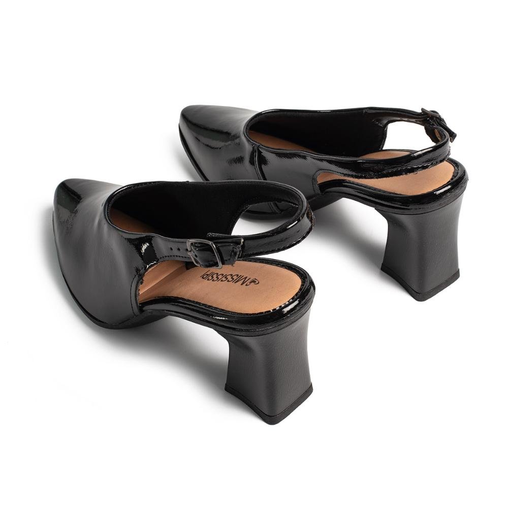 Scarpin Mississipi de Salto Alto Feminino ME603 Preto 6