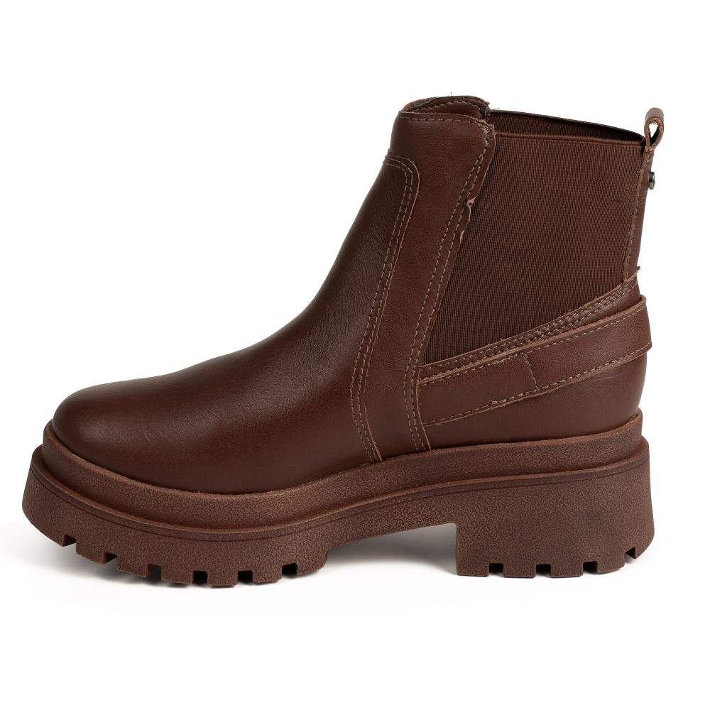 Bota Tanara de Cano Curto Em Couro Feminina T8891 Café 3