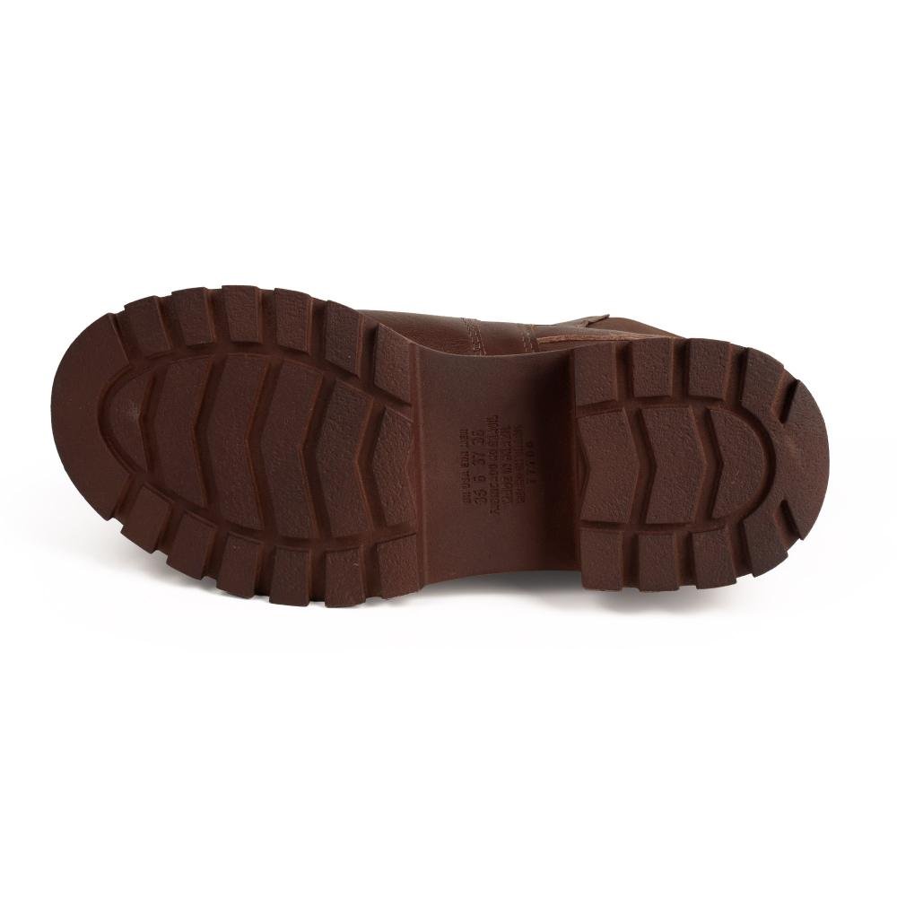 Bota Tanara de Cano Curto Em Couro Feminina T8891 Café 4