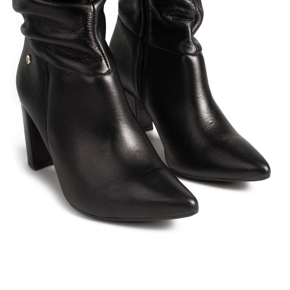 Bota Tanara Em Couro de Cano Longo Feminina T8914 Preto 5