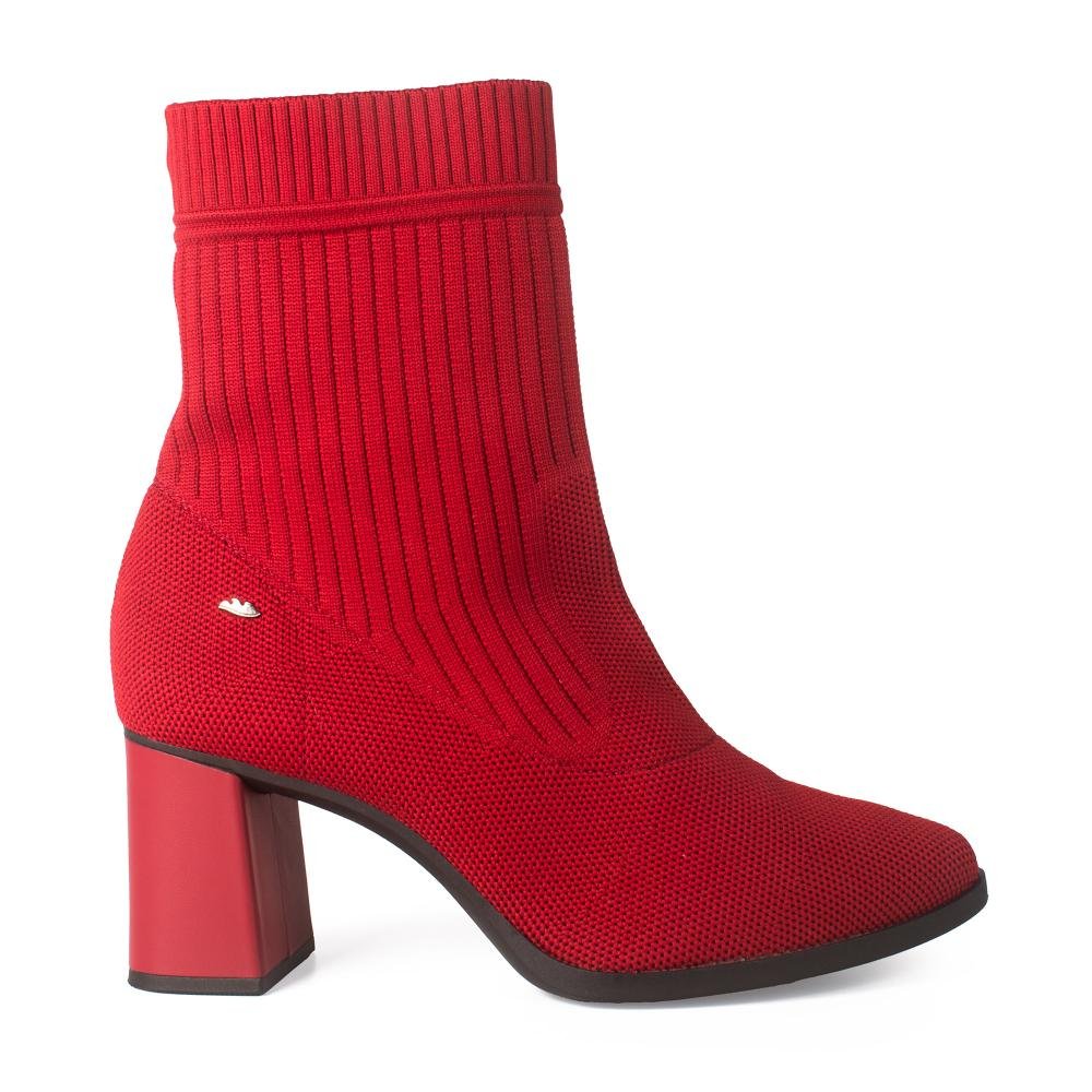 Bota Dakota de Cano Curto Feminina G9905 Vermelho 3