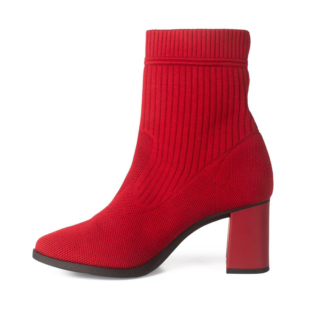 Bota Dakota de Cano Curto Feminina G9905 Vermelho 4