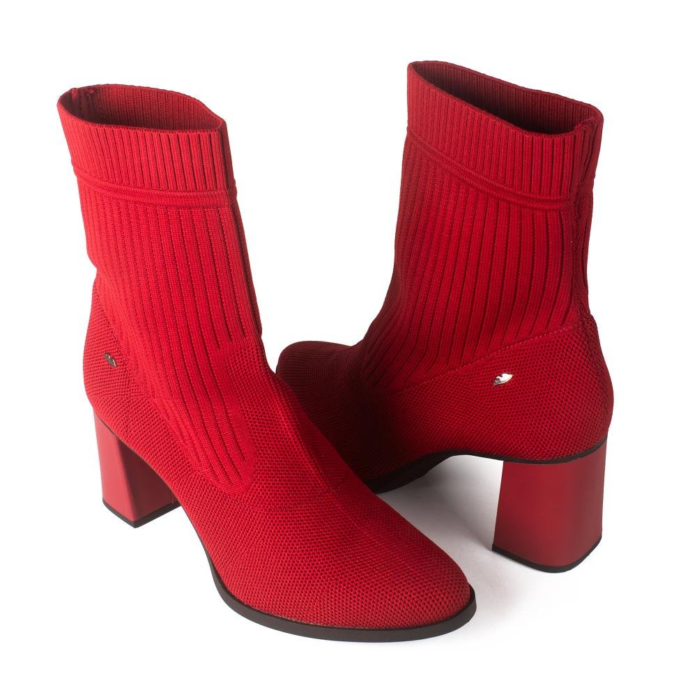 Bota Dakota de Cano Curto Feminina G9905 Vermelho 6