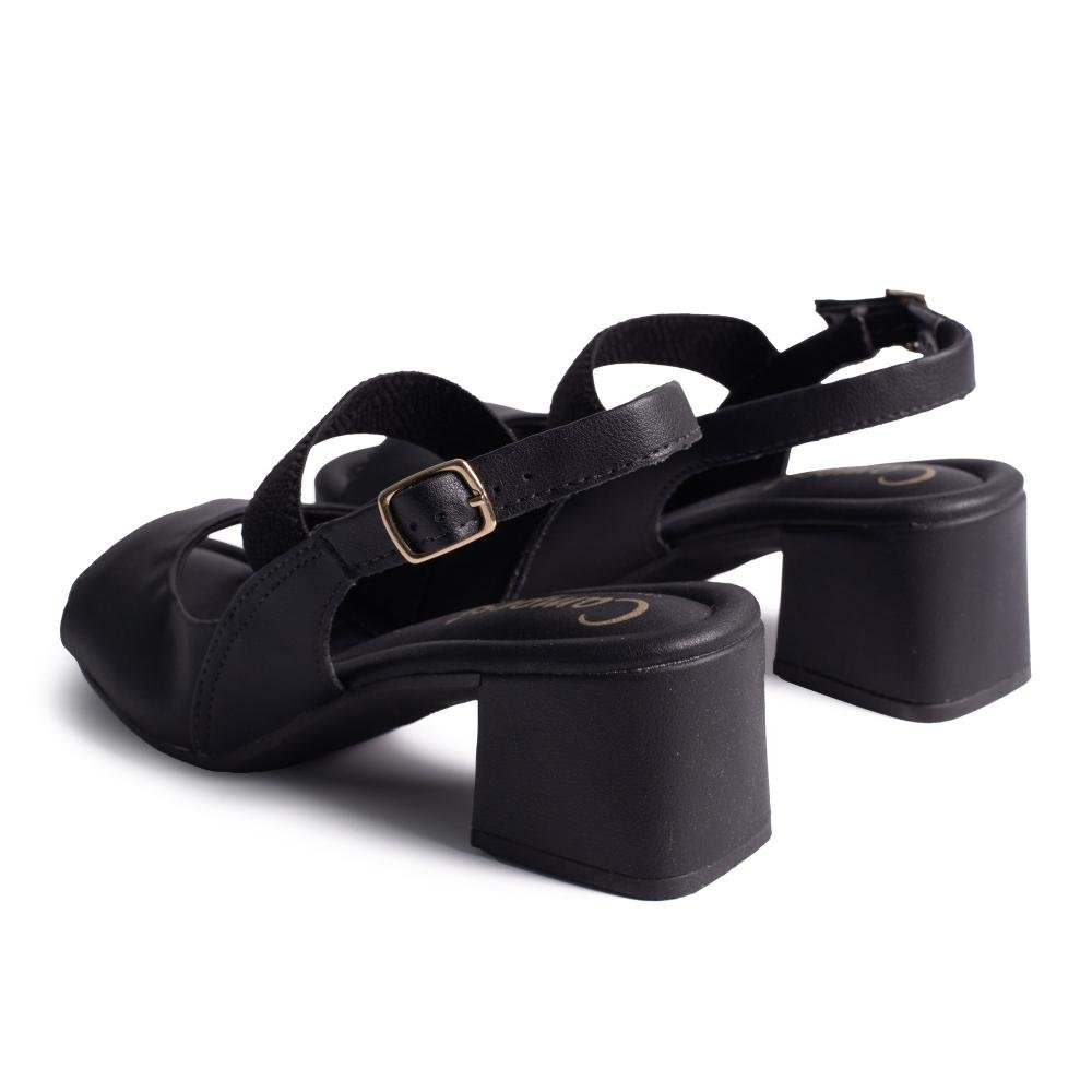 Sandália Campesí de Salto Bloco Feminina CP862 Preto 5