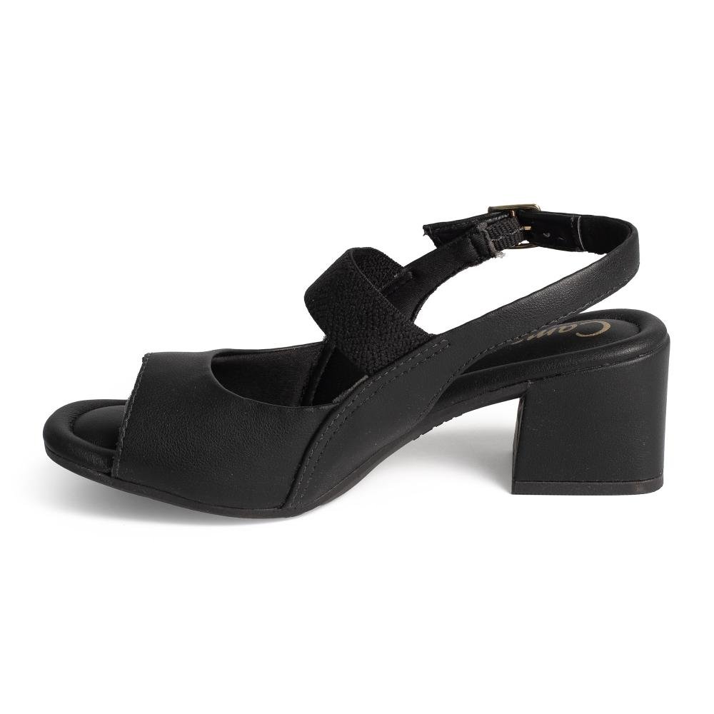Sandália Campesí de Salto Bloco Feminina CP862 Preto 3