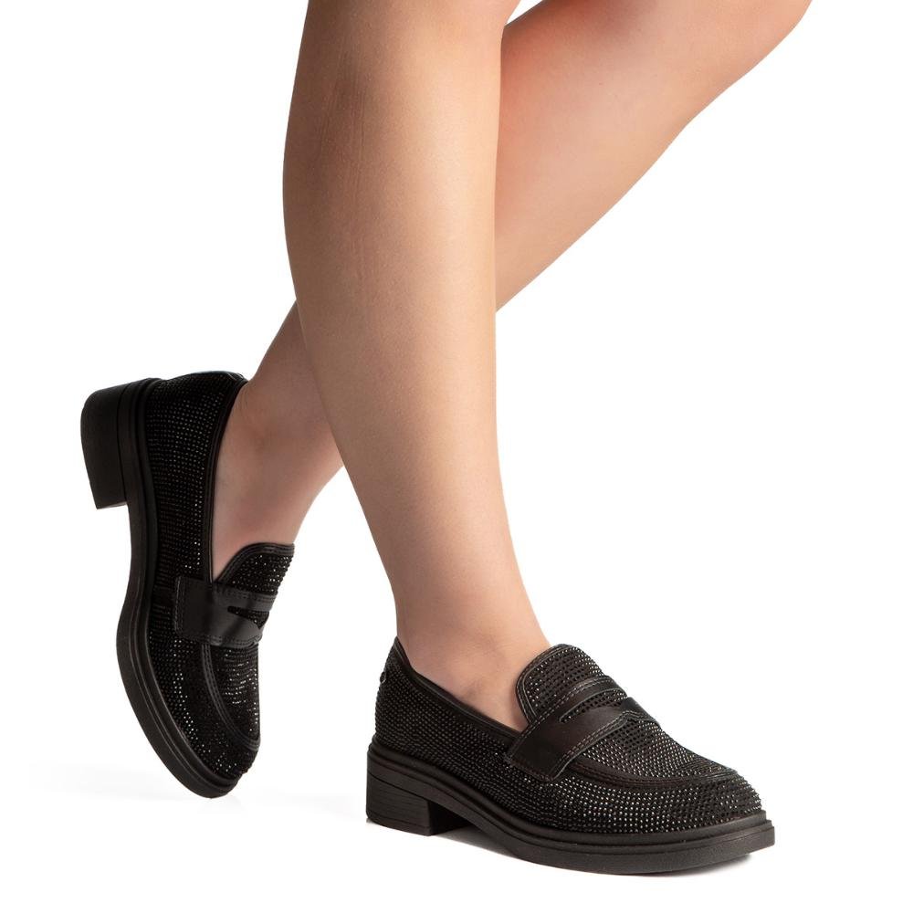 Sapato Tanara Loafer Feminino T8505 Preto 2