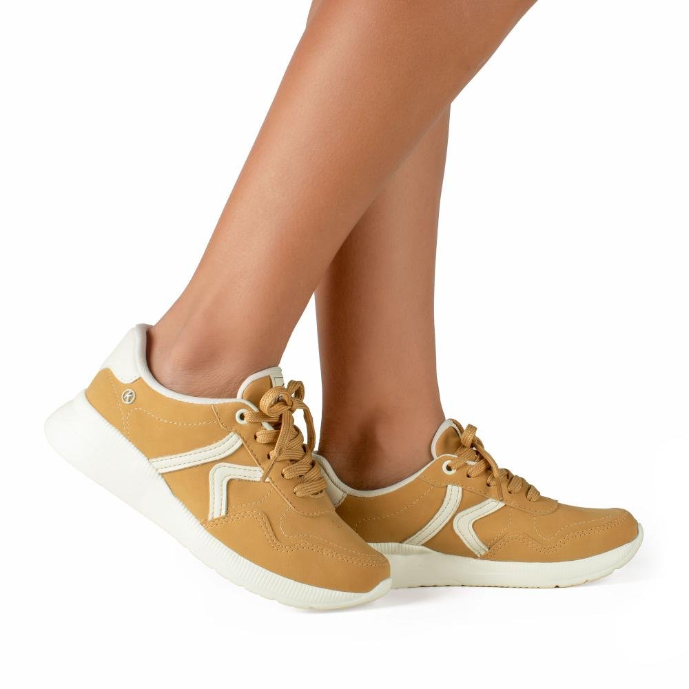 Tênis Kolosh Jogging Feminino C3147A Amarelo 2