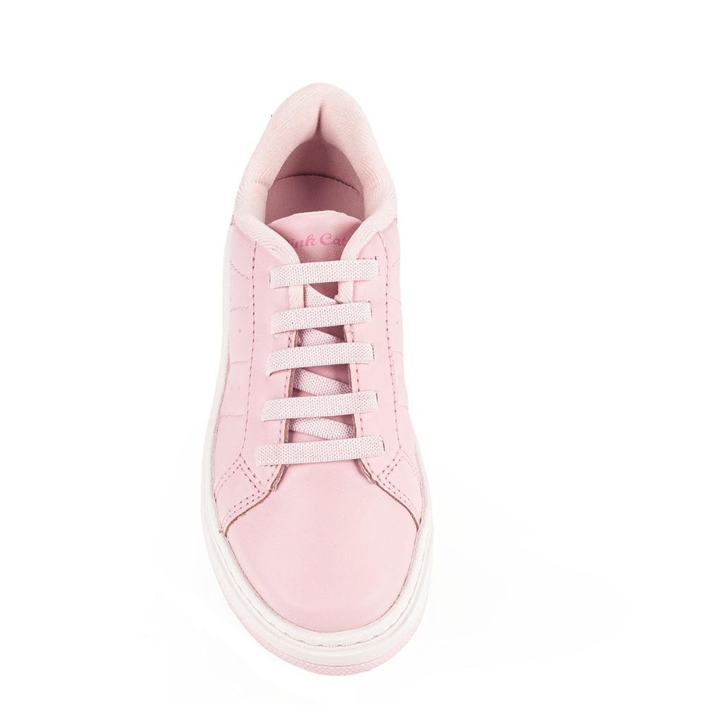 Tênis Pink Cats Infantil Casual V4342 Rosa 5