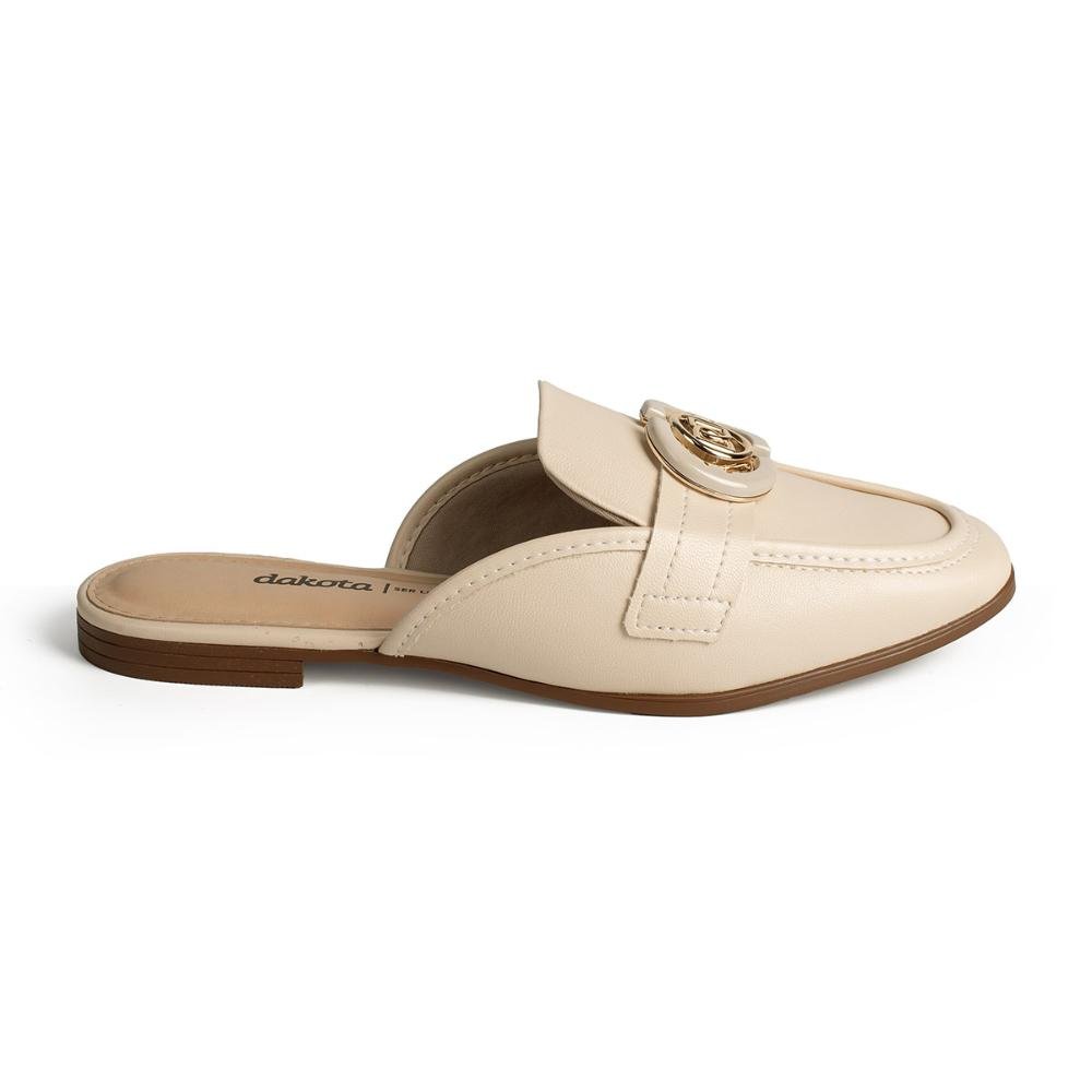 Mule Dakota Feminina D0942 Bege Claro 3