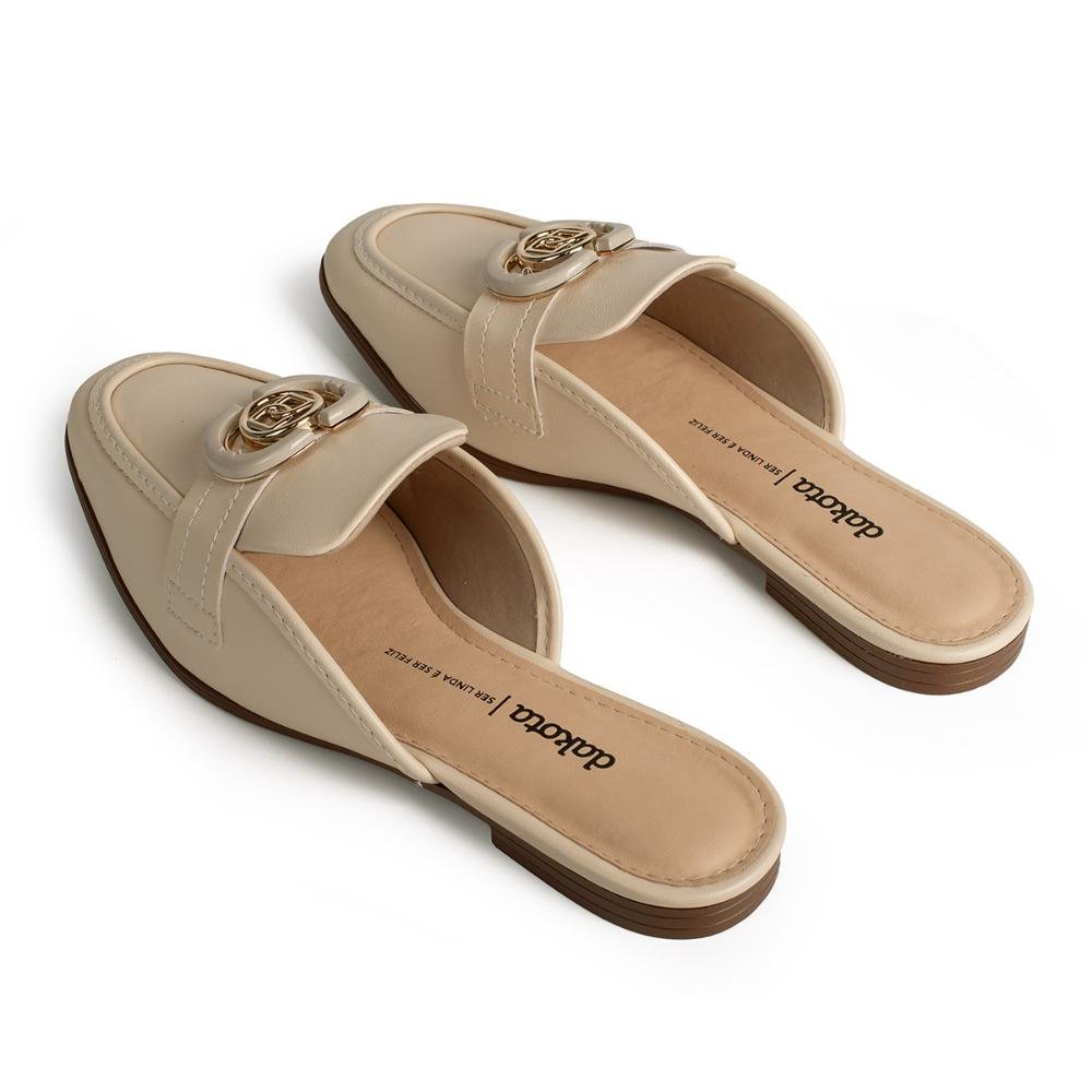 Mule Dakota Feminina D0942 Bege Claro 6