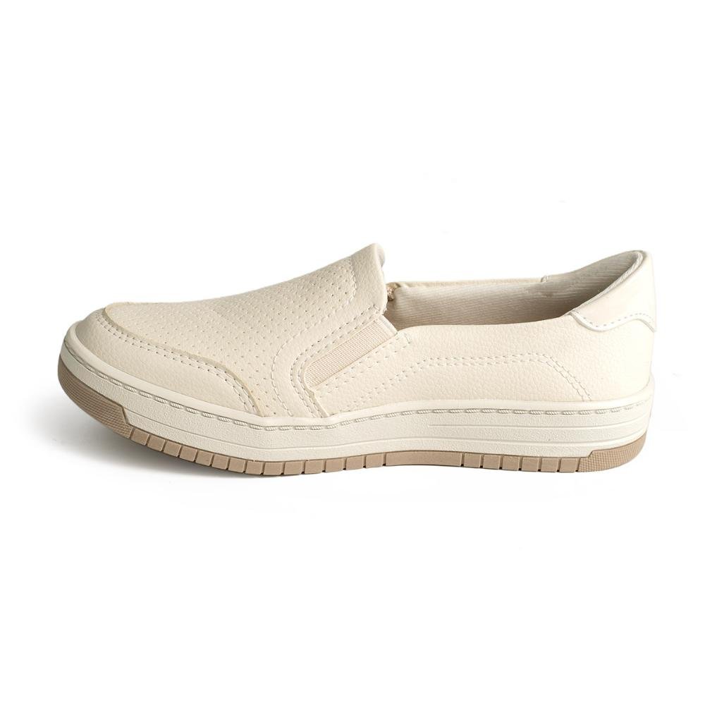 Tênis Kolosh Slip On Feminino C4164 Bege Claro 4