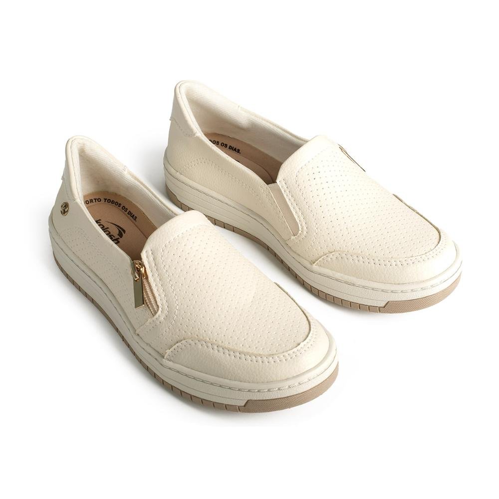 Tênis Kolosh Slip On Feminino C4164 Bege Claro 5
