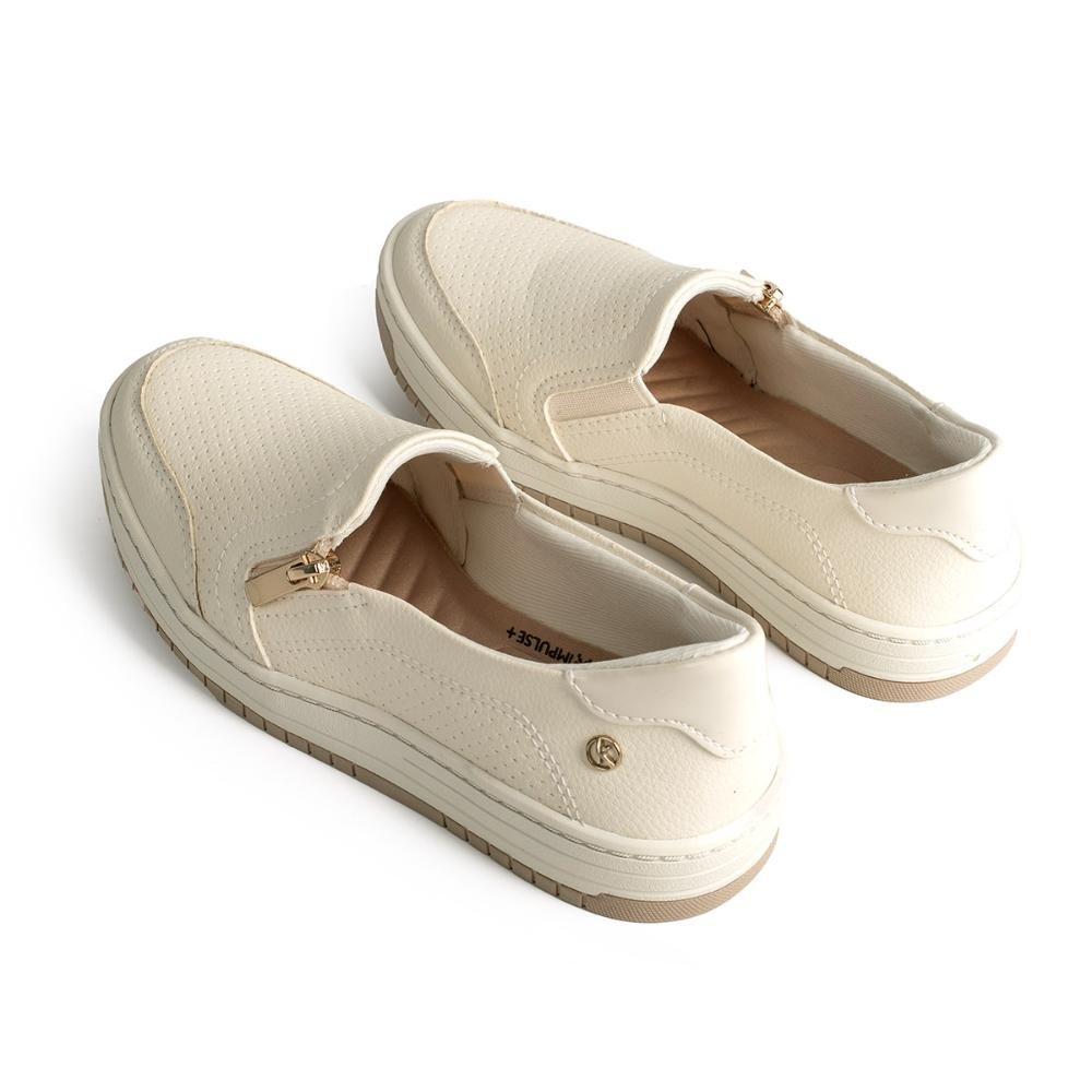Tênis Kolosh Slip On Feminino C4164 Bege Claro 6