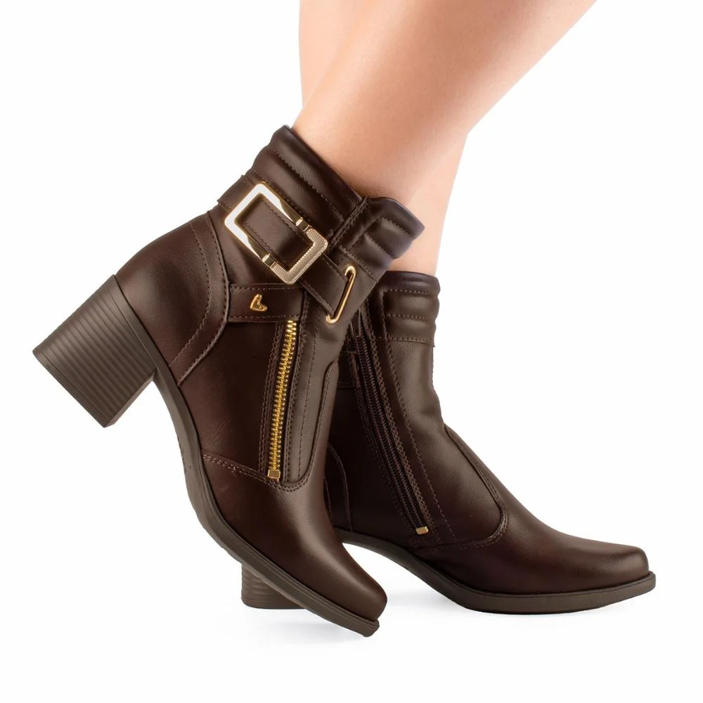 Bota Mississipi de Cano Curto Feminina MC511 Café 2