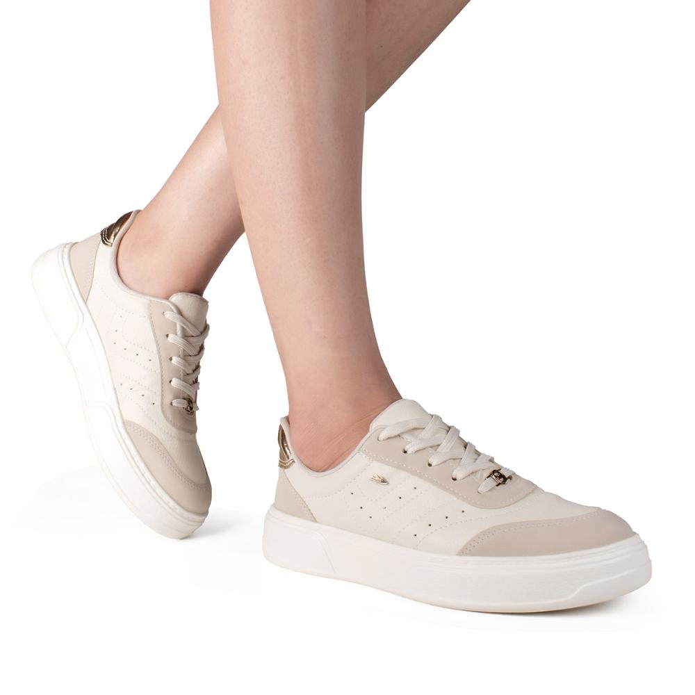 Tênis Dakota Casual Feminino D0202 Bege Claro 2