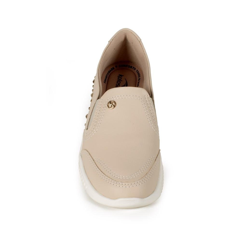 Tênis Kolosh Slip On Feminino C4011 Bege Claro 6