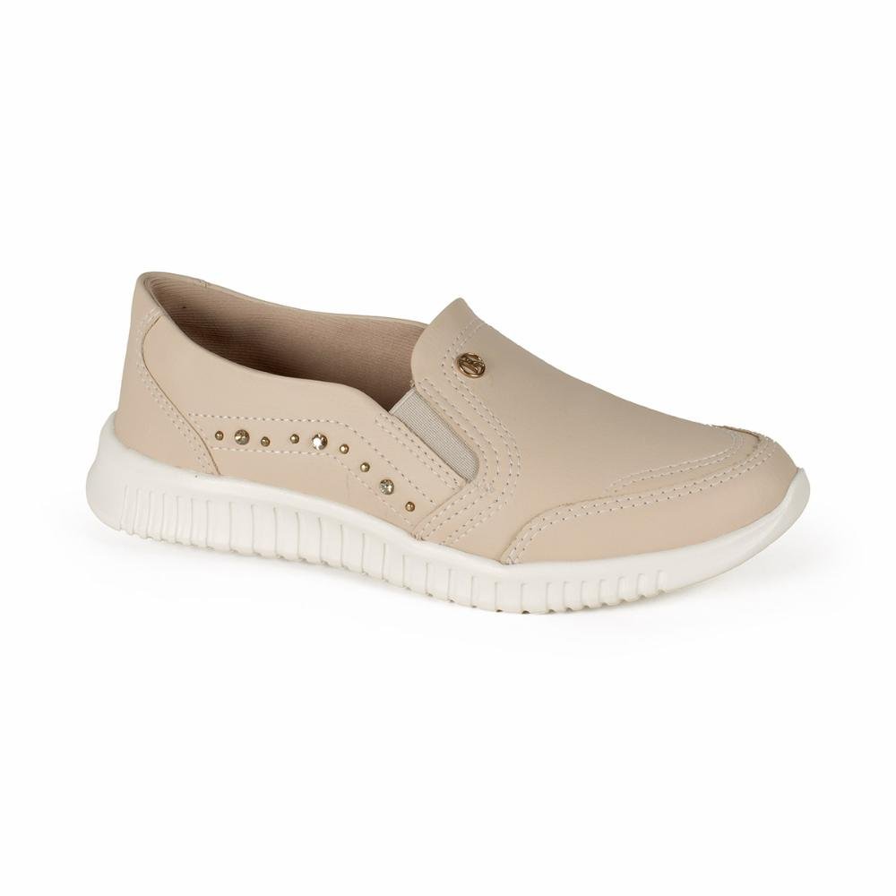 Tênis Kolosh Slip On Feminino C4011 Bege Claro 3