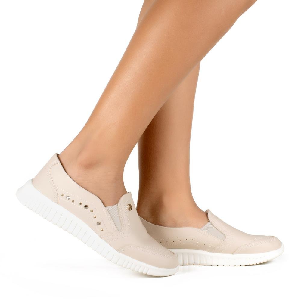Tênis Kolosh Slip On Feminino C4011 Bege Claro 2