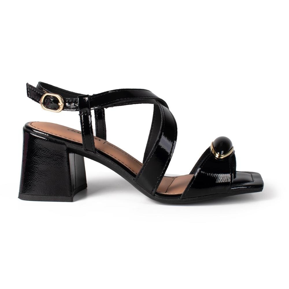 Sandália Dakota de Salto Bloco Feminina Y9753 Preto 3
