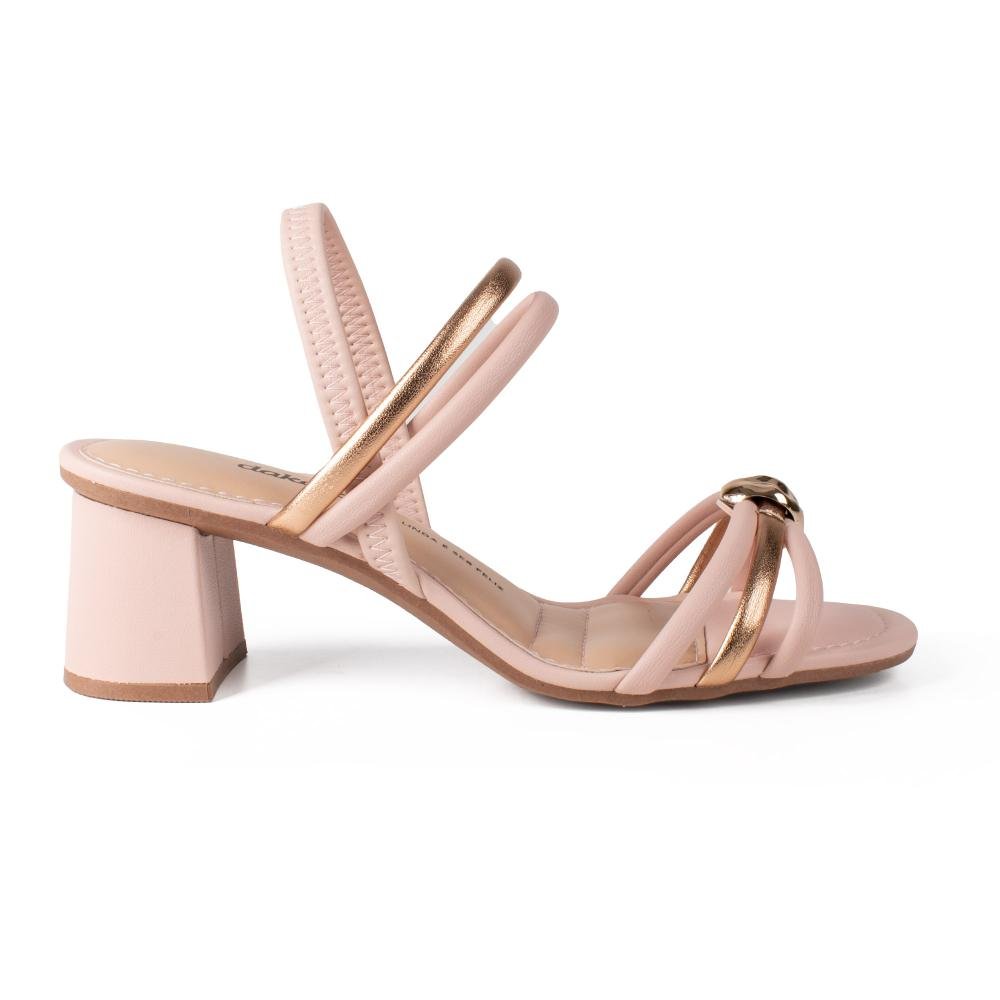 Sandália Dakota de Salto Bloco Feminina Y9372 Rosa 3