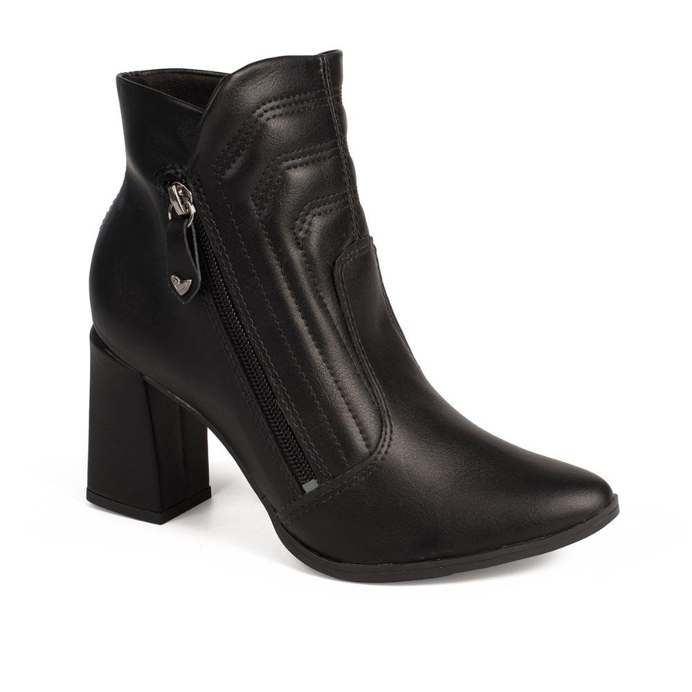 Bota Mississipi de Cano Curto Feminina MC872 Preto