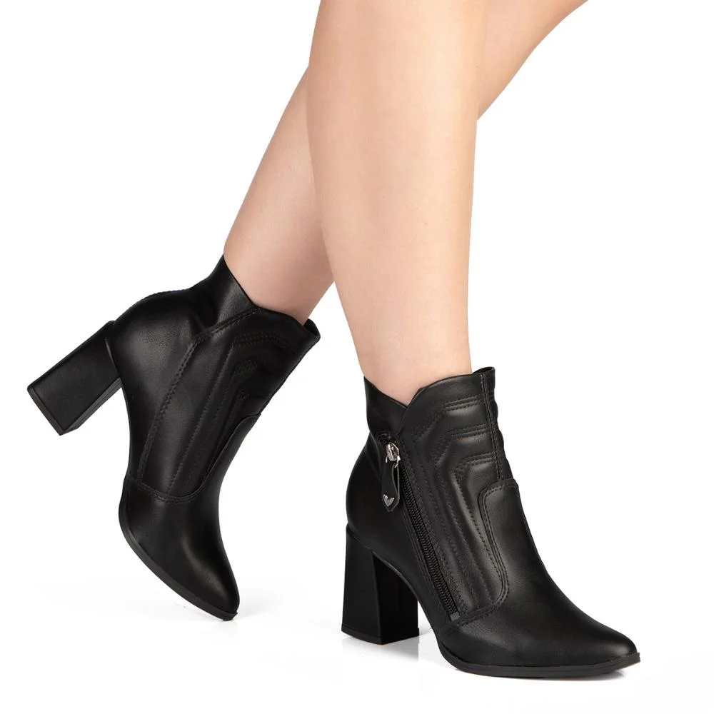 Bota Mississipi de Cano Curto Feminina MC872 Preto 2