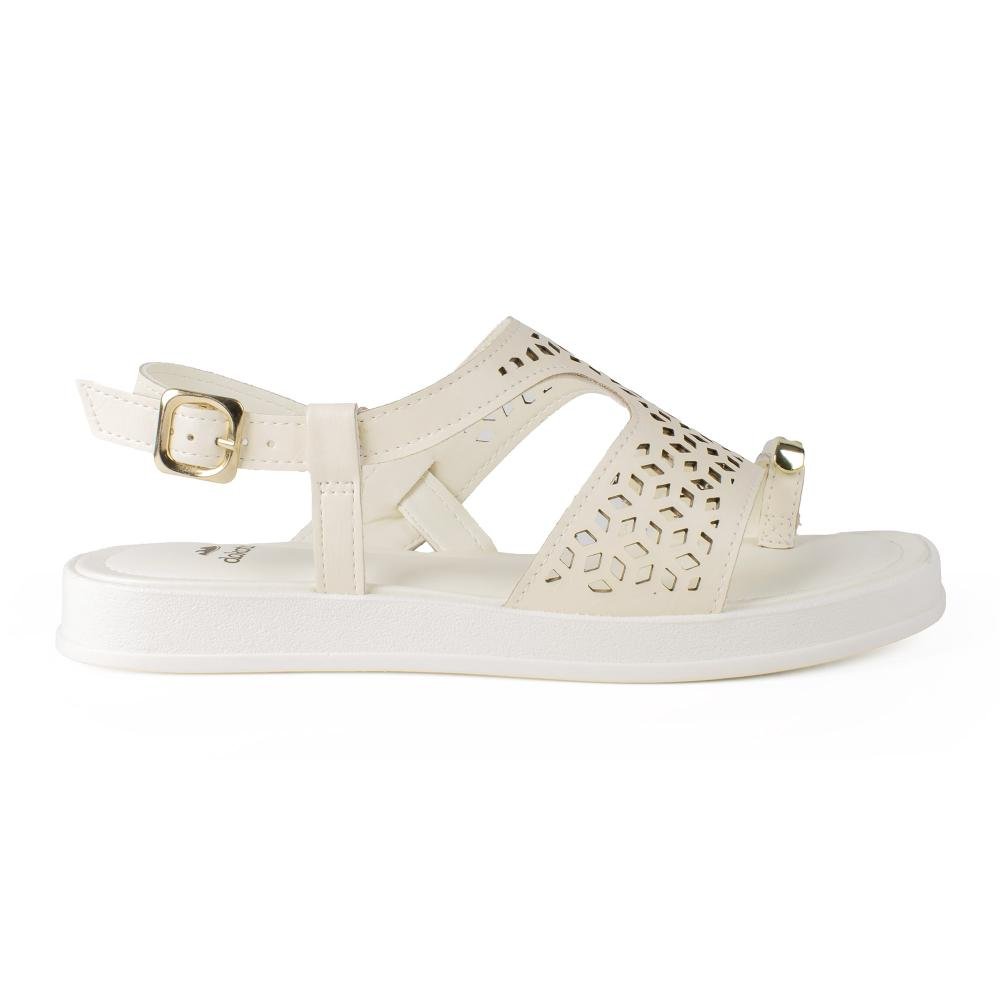 Sandália Dakota Flatform Feminina Y9713 Bege Claro 3