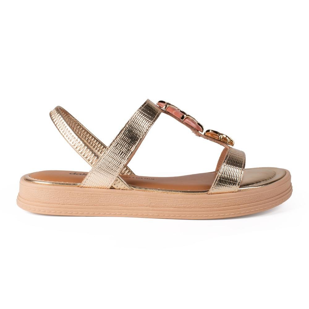 Sandália Dakota Flatform Metalizada Feminina Y9453 Metalizado/Ouro 3