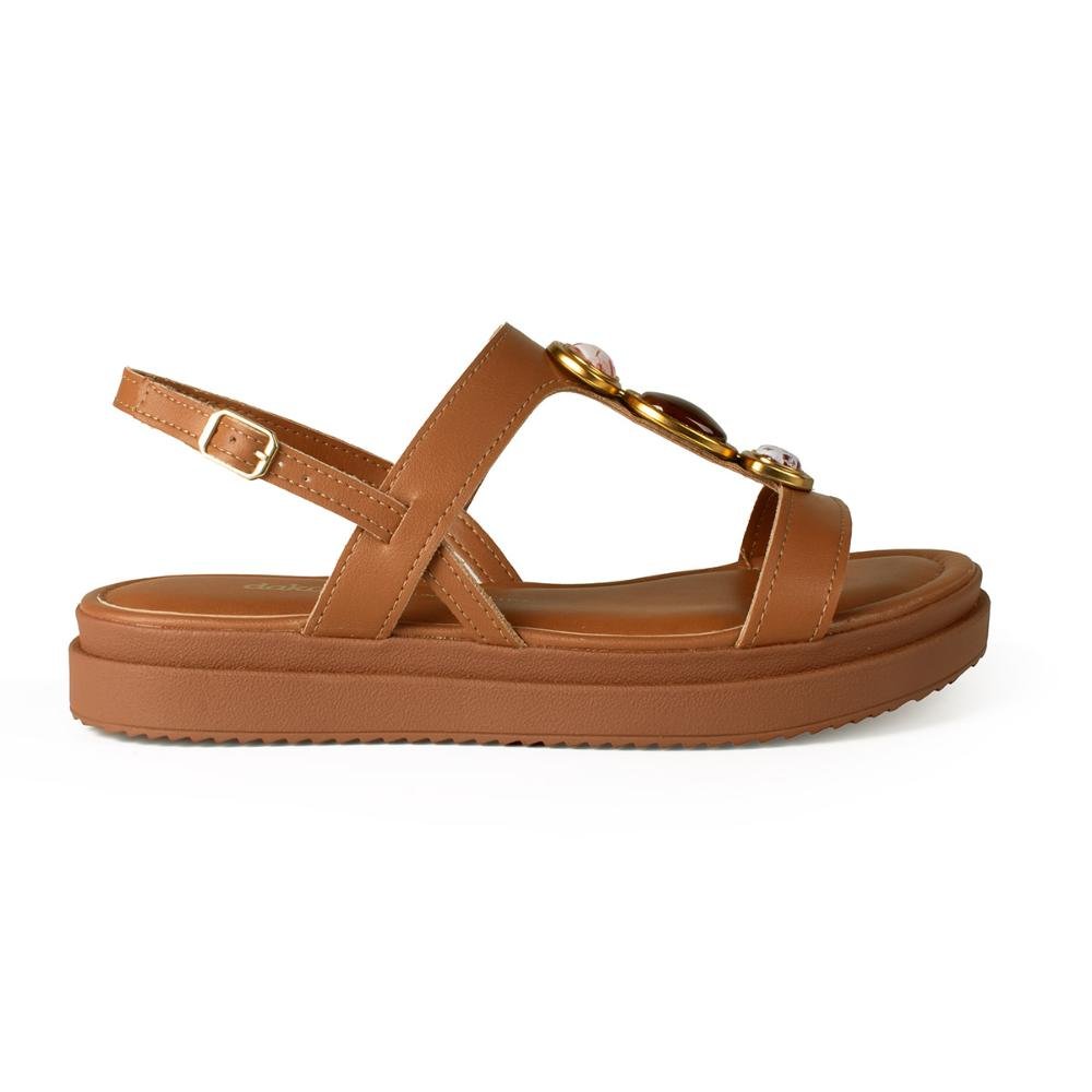 Sandália Dakota Flatform Feminina Y9281 Caramelo 3
