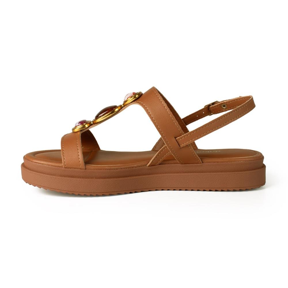 Sandália Dakota Flatform Feminina Y9281 Caramelo 4