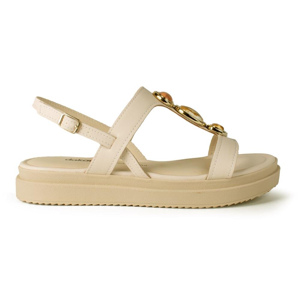 Sandália Dakota Flatform Feminina Y9281 Bege Claro 3