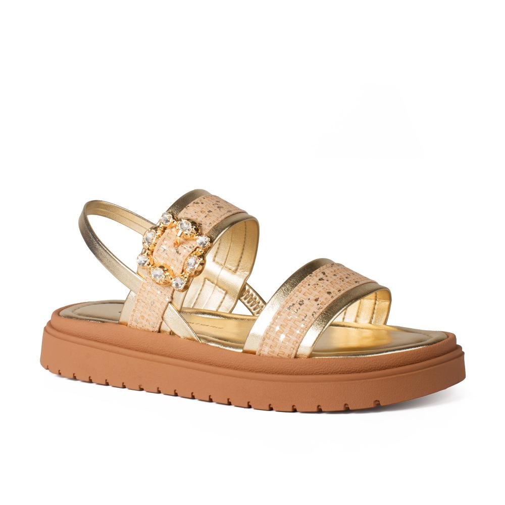 Sandália Dakota Flatform Metalizada Feminina Y9671
