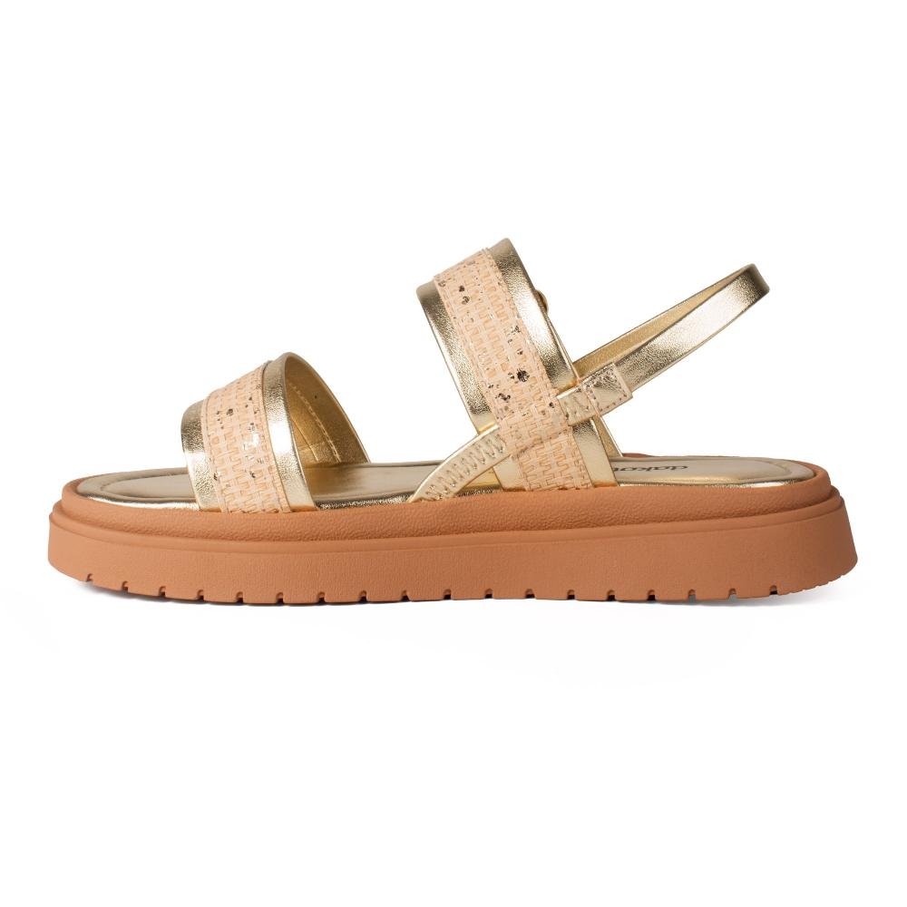 Sandália Dakota Flatform Metalizada Feminina Y9671 Metalizado/Ouro 4