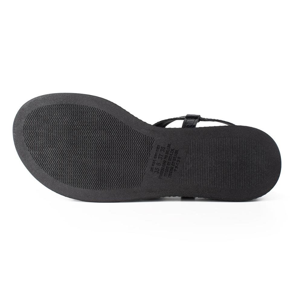 Sandália Dakota Flatform Feminina Y9452 Preto/Verniz 5