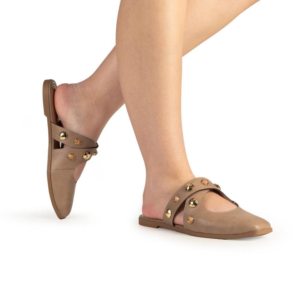 Mule Tanara Feminina T9152 Bege 2