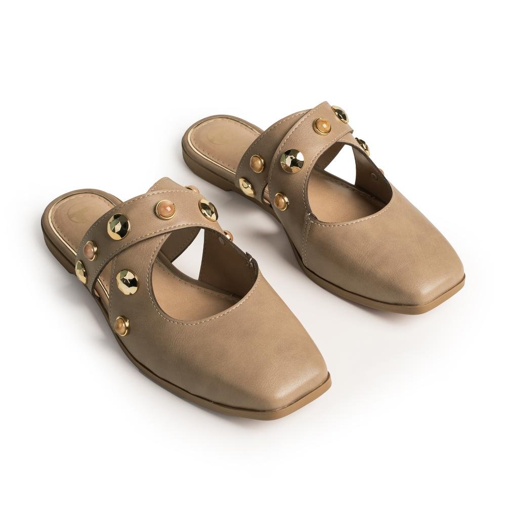 Mule Tanara Feminina T9152 Bege 6