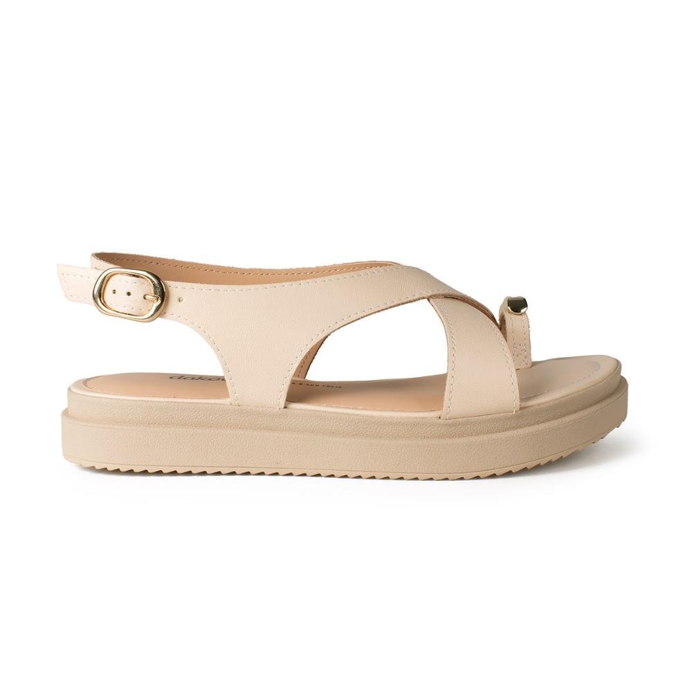 Sandália Dakota Flatform Feminina Y9283 Bege Claro 3