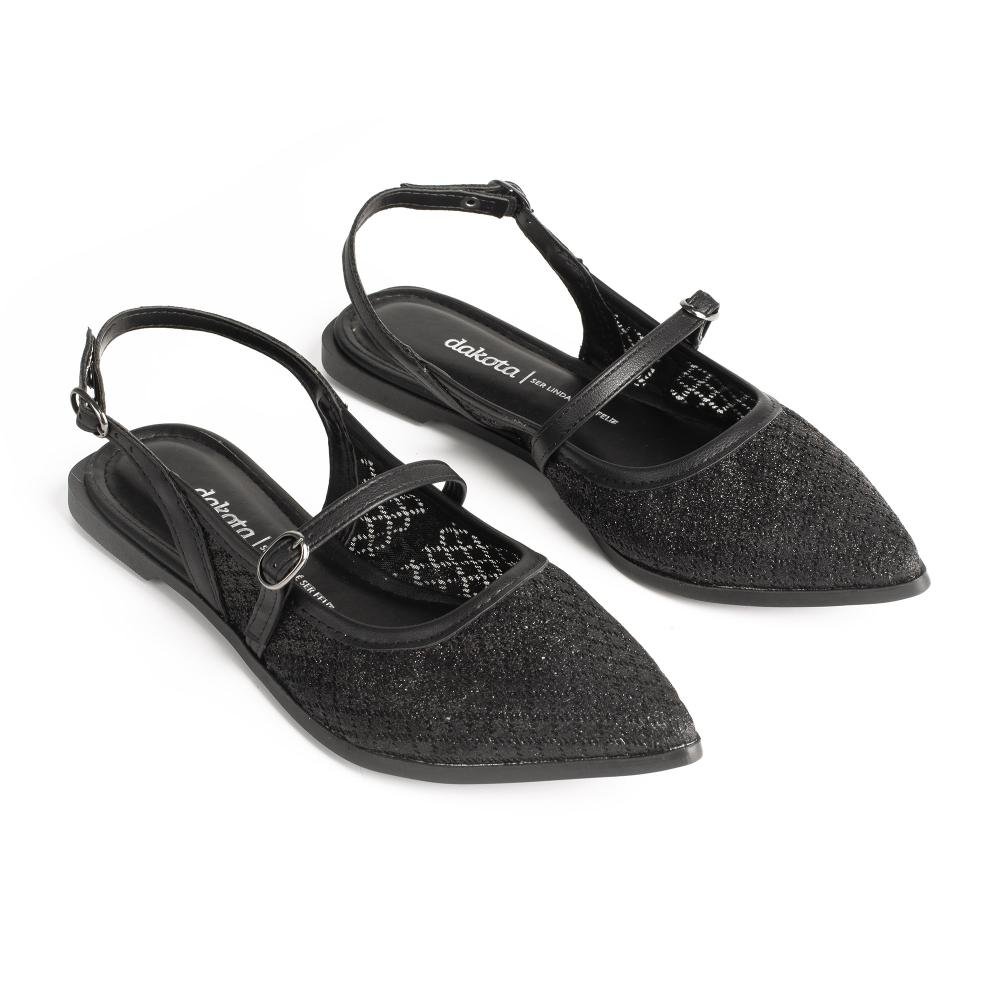 Sapatilha Dakota Slingback Feminino D0216 Preto 6
