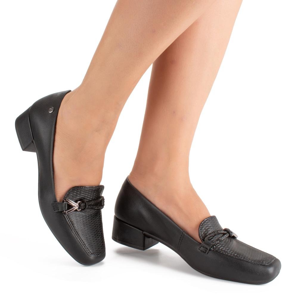 Sapato Campesí Loafer Feminino CP704 Preto 2