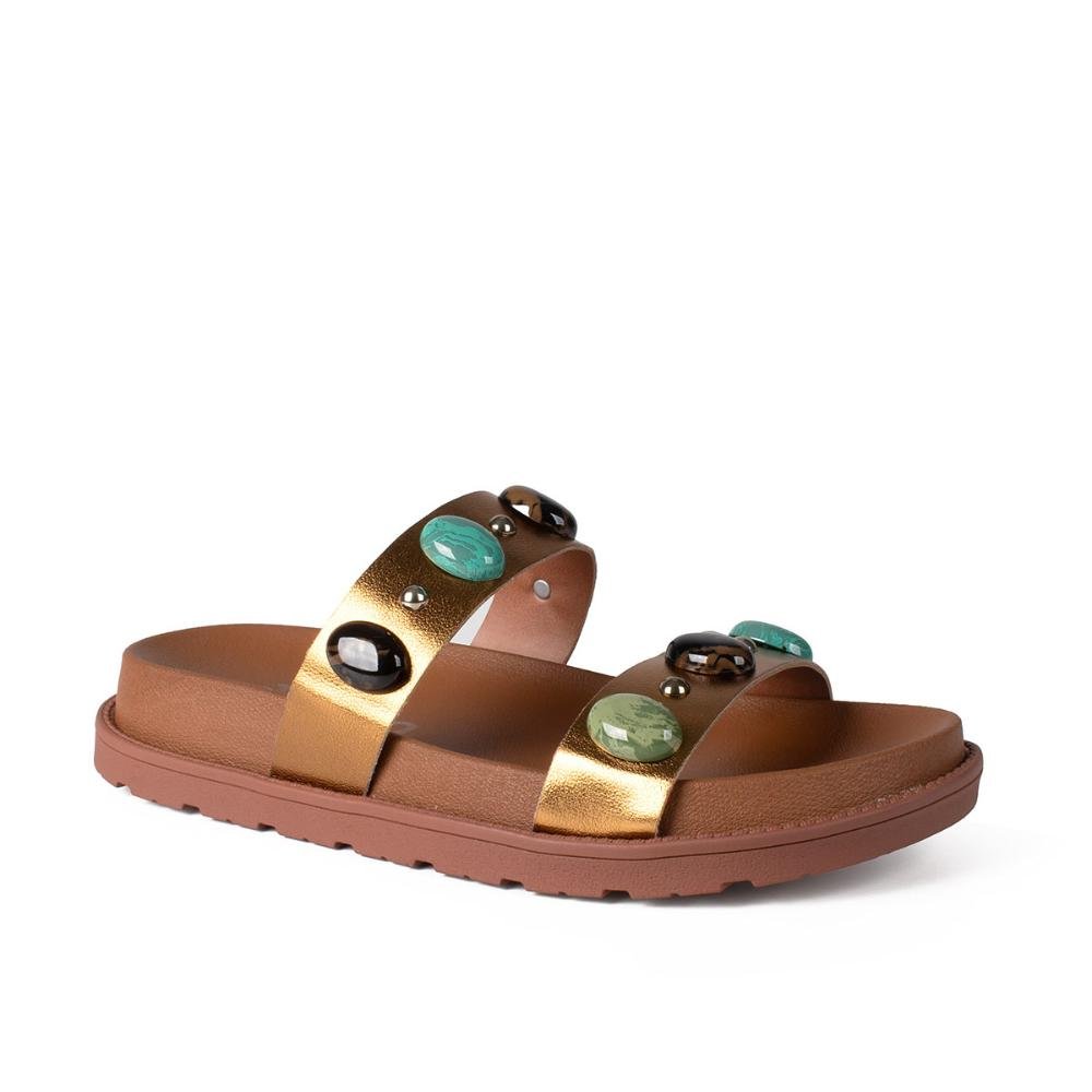 Slide Dakota Flatform Metalizado Feminina Y9161