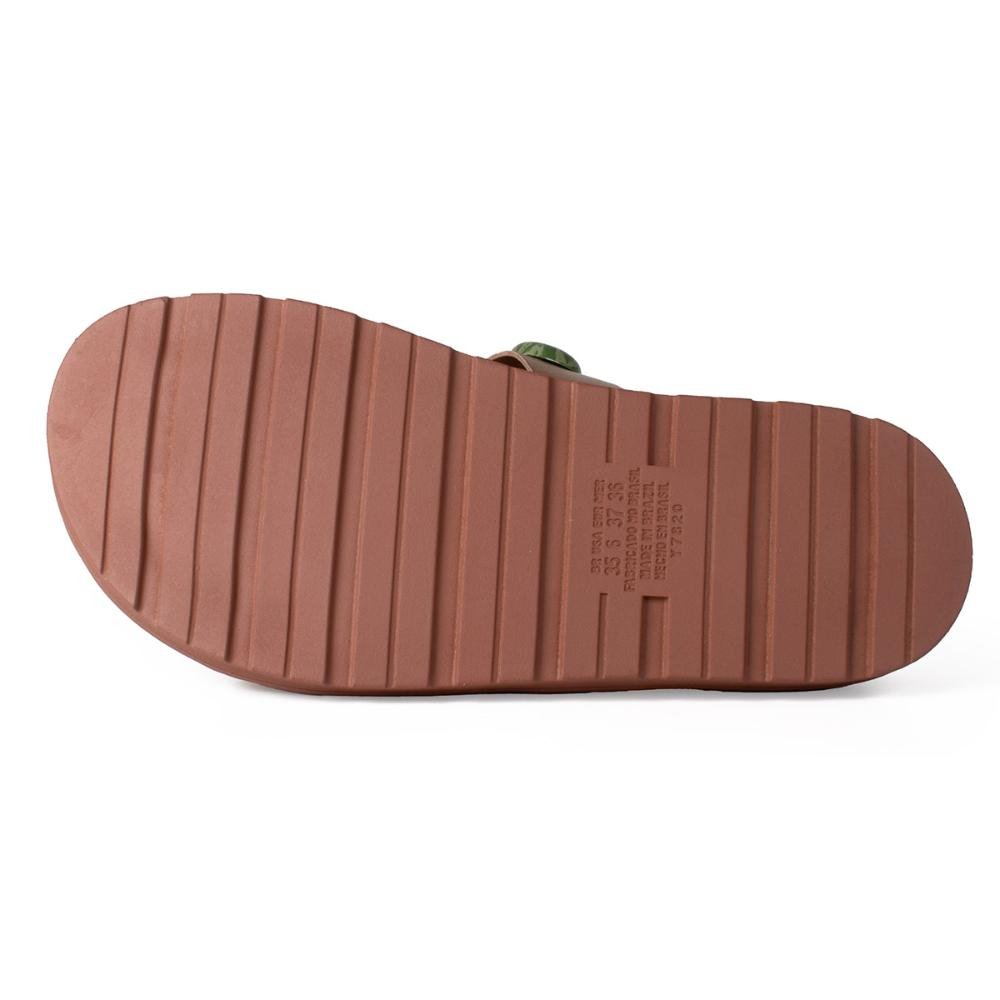 Slide Dakota Flatform Metalizado Feminina Y9161 Bronze 5