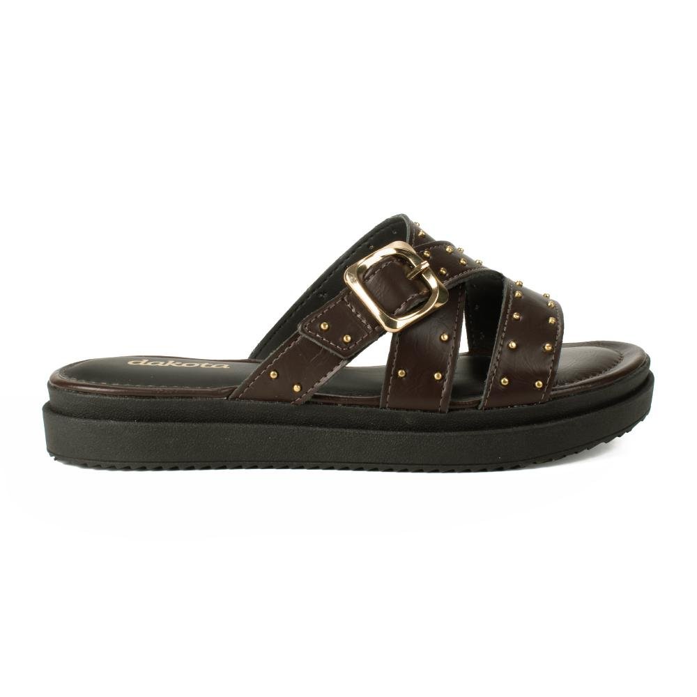 Slide Dakota Flatform Feminina Y9701 Café 3